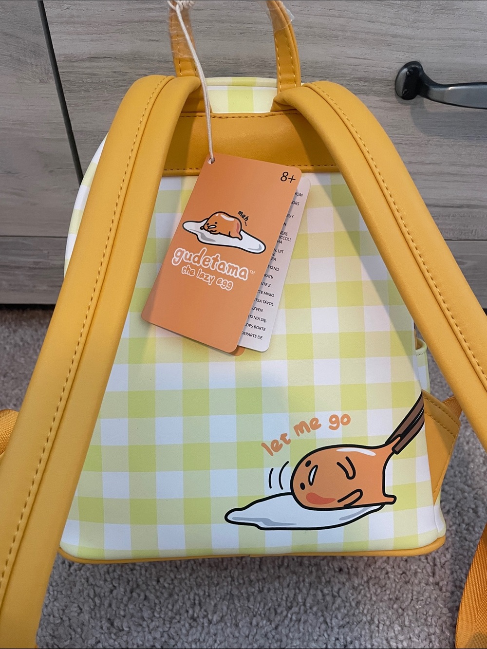 NWT Rare Loungefly Sanrio Gudetama mini backpack - Picture 5 of 10